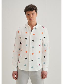 Banana Club - Fluorescent Embroidered Shirt