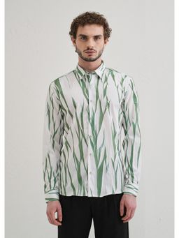 Banana Club - Abstract Light Green Shirt