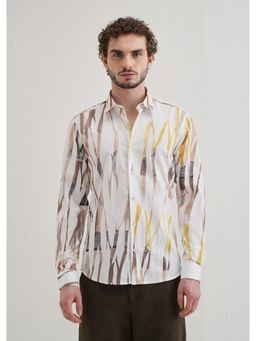 Banana Club - Abstract Yellow Multicoloured Shirt