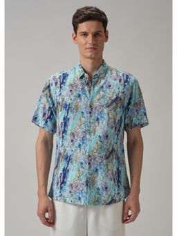 Banana Club - Abstract Patch Half Sleeve Shirt