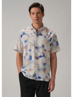 Banana Club - Multi-Color Sunburst Splash Printed Shirt