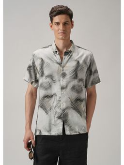 Banana Club - Black Silver Streak Printed Shirt