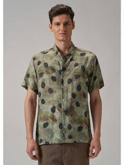 Banana Club - Green Polka Printed Shirt
