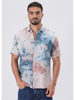 Banana Club - Multi-Color Multicolor Tie Dye Half Sleeve Shirt