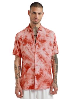 Banana Club - Red Scarlet Tie Dye Half Sleeve Shirt