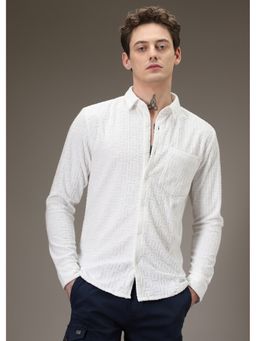 Banana Club - Plain Jacquard Knitted Shirt