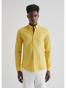 Banana Club - Vibrant Yellow Plain Oxford Shirt