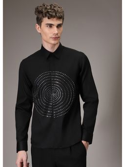 Banana Club - Stud Circle Eleganza Black Shirt
