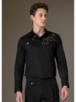 Banana Club - Beeclub Needle Work Black Designer Shirt