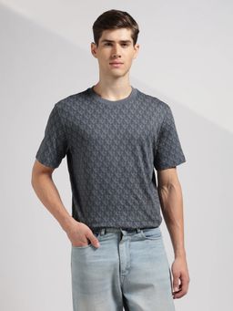 Calvin Klein - Logo Relaxed Fit Grey Cotton T-Shirt