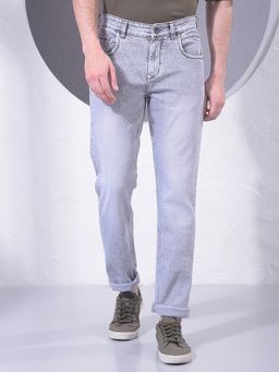 CRIMSOUNE CLUB - Men Grey Jeans