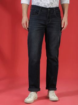 CRIMSOUNE CLUB - Straight Men Blue Jeans