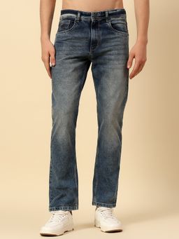 Cantabil - Blue Casual Denim for Men Breathable and Soft Color Fastness Regular Jeans