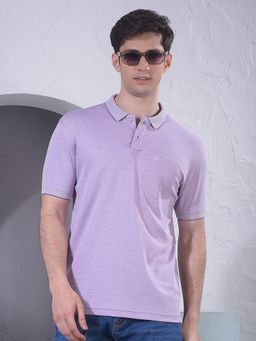 CRIMSOUNE CLUB - Men Purple Polo T-Shirt