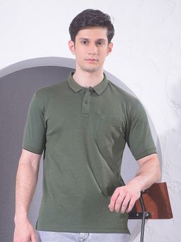 CRIMSOUNE CLUB - Men Green Polo T-Shirt