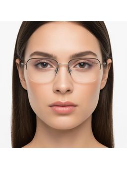 Vintage - Unisex Rectangle Regular Lens Black Frame (54)