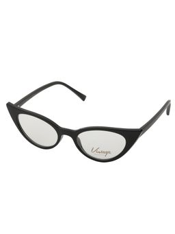Vintage - Women Cat Eye Regular Lens Black Frame (49)