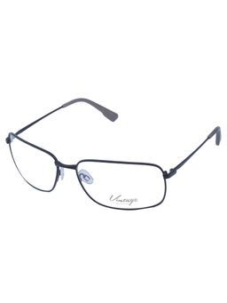 Vintage - Unisex Rectangle Regular Lens Black Frame (61)