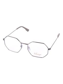 Vintage - Unisex Hexagonal Regular Lens Silver Frame (55)