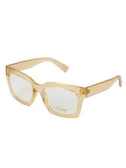 Vintage - Unisex Wayfarer Regular Lens Yellow Frame (55)