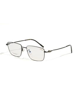Vintage - Unisex Rectangle Regular Lens Black Frame (55)