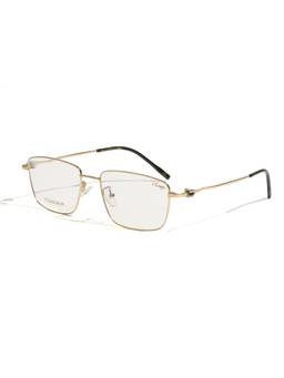 Vintage - Unisex Rectangle Regular Lens Gold Frame (55)