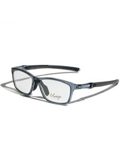Vintage - Unisex Rectangle Regular Lens Brown Frame (54)