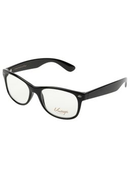 Vintage - Unisex Wayfarer Regular Lens Black Frame (54)