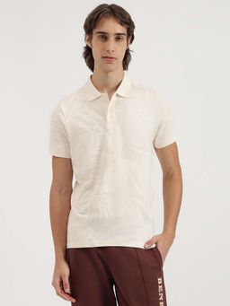 United Colors of Benetton - Regular Fit Exploded Floral Jacquard Polo T-Shirt