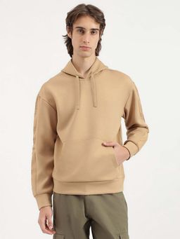 United Colors of Benetton - Boxy Fit Hooded Neck Embossed Tape Scuba Sweatshirt