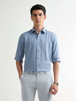 Arrow Newyork - Mens Vertical Striped Manhattan Slim Fit Formal Shirt