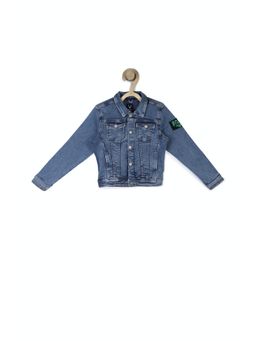 Allen Solly Junior - Boys Blue Plain Jacket