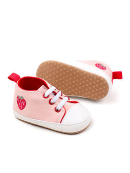 Hopscotch - Strawberry Print Booties Pink
