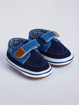 Hopscotch - Tiny Walker Booties Blue
