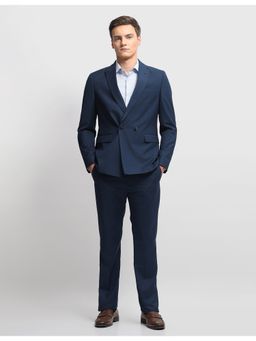 Arrow - Blue Tailored Fit Double Breasted Blazer with Pant