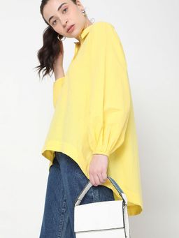 VERO MODA - Women Solid Yellow Shirt