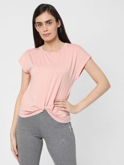 VERO MODA - Women Solid Pink T-Shirt