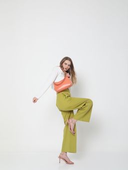 VERO MODA - Women Solid Green Pants