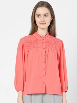VERO MODA - Women Solid Pink Top