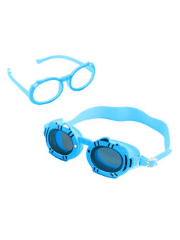Little Surprise Box - Blue Fish Frame Protection Swimming Goggles for Kids, Uv Protected Anti Fog