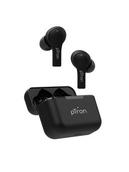 pTron - Bassbuds Tango with ENC, 40Hrs Playtime, BT v5.1, Deep Bass, Movie Mode TWS Earbuds (Black)