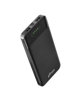 pTron - Dynamo Lite 10W 10000mAh Power Bank, Dual USB, Li-polymer Battery & BIS Certified (Black)