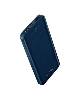 pTron - Dynamo Lite 10W 10000mAh Power Bank, Dual USB, Li-polymer Battery & BIS Certified (Blue)