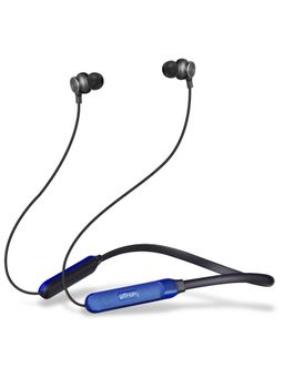 pTron - Tangent Duo Bluetooth 5.2 Wireless Headphones with 24Hrs Playback & In-Line Mic - Blue