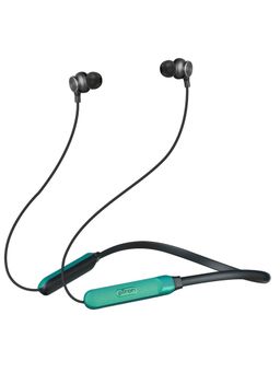 pTron - Tangent Duo Bluetooth 5.2 Wireless Headphones with 24Hrs Playback & In-Line Mic - Green