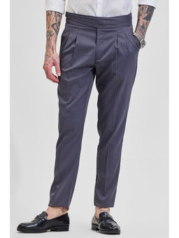 Snitch - Grey Stretch Slim Fit Trouser