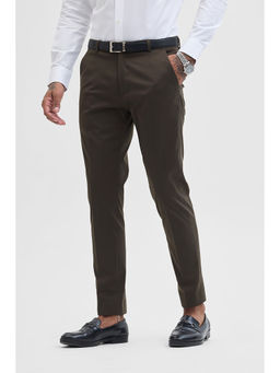 Snitch - Dark Brown Slim Fit Trouser