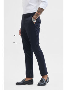 Snitch - Navy Blue Slim Fit Trouser