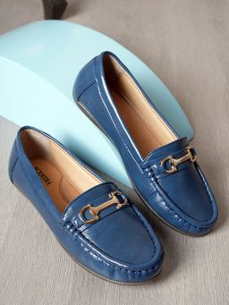 SCENTRA - Clara Blue Cushioned Loafers