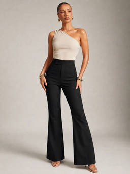 Off Duty India - Flare Core High Waist Pant - Black